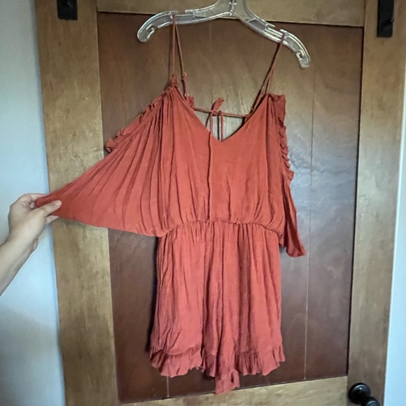 Boutique Burnt Orange Romper! - Picture 2 of 4